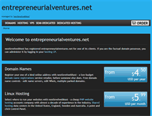 Tablet Screenshot of entrepreneurialventures.net